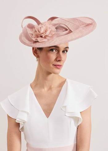 Phase Eight Flower Oval Fascinator Hats Rose USA | 8340197-UJ